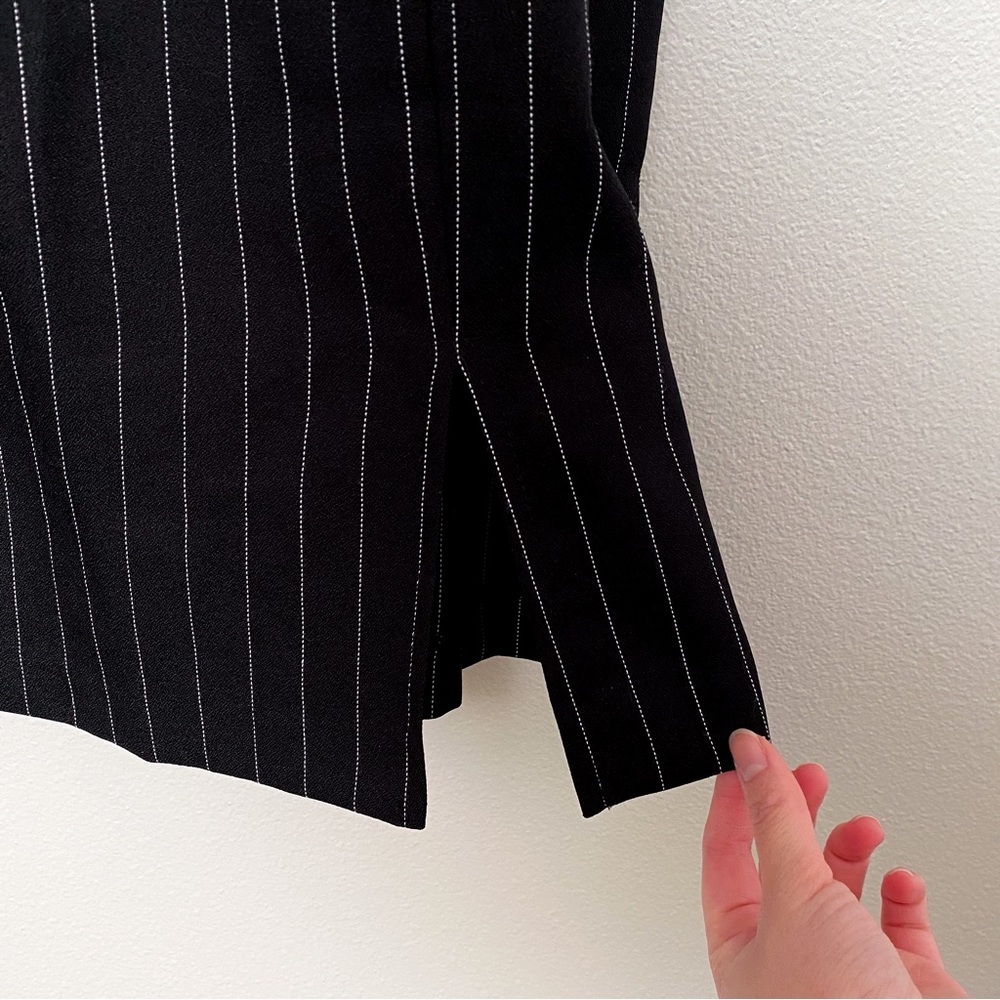 Alyn Paige black pinstripe dress size 5/6 - Picture 7 of 11